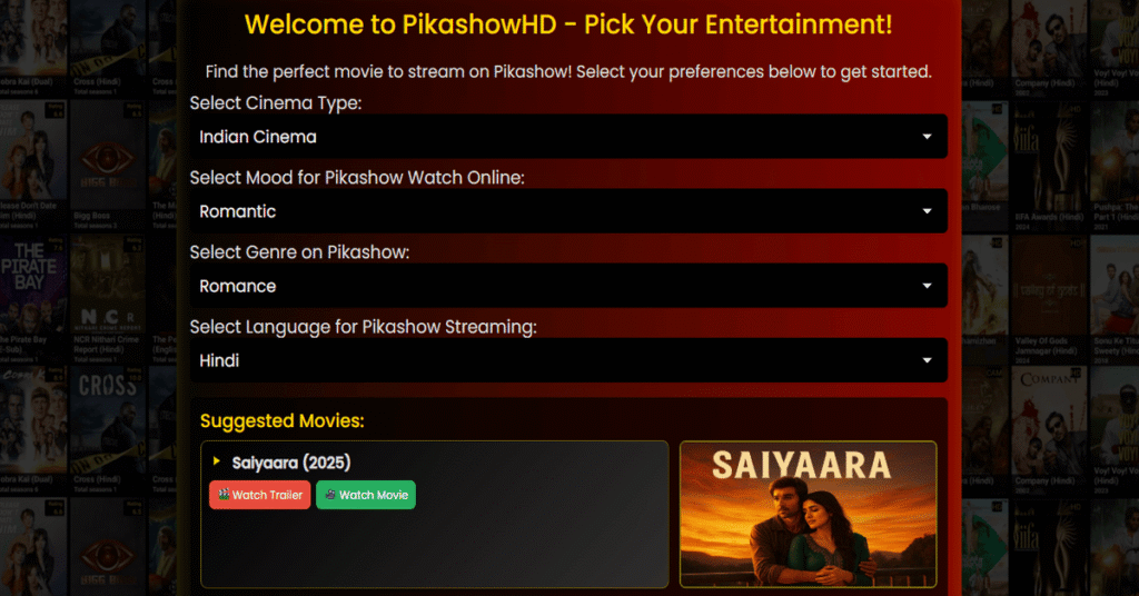 Pikashow Saiyaara Movie
